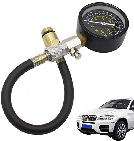 Limitoll Motor-Kompressionstester | Exquisiter Motorkompressionstester für Auto, 0–300 PSI Leckdown-Tester, Kompressionsprüfer für Benzinmotoren