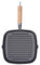 Poêle à Griller, Poele Fonte, Grill à Steak, Bâtons Quadrate En Fonte Steak Pan, Plaque De Cuisson Antiadhésive Avec Poignée En Grain De Bois, Pour Griller, Frire, Sauter
