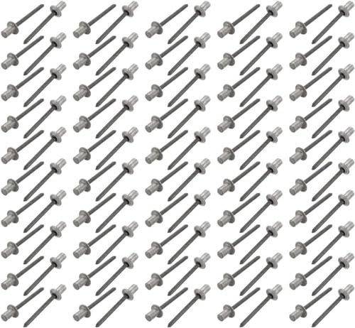 Verbindungsnieten, Muttern, Schrauben, Bolzen, Verbindungselemente, 5 x 8/10/13 mm Blindnieten, Aluminium, runder Kuppelkopf, geschlossenes Ende, Blindnieten, Befestigungselement for Maschinen, elektr