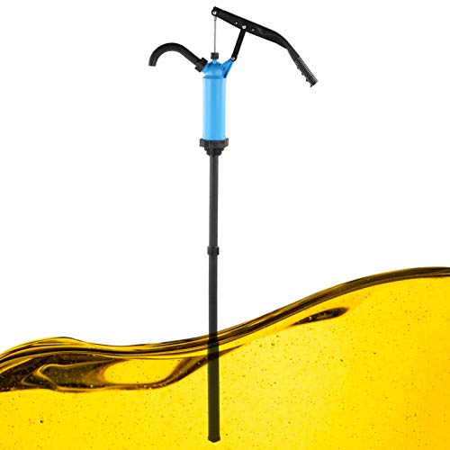 Bomba Manual para Bidón de Aceite, Bomba de Palanca de 55 Galones, Ajustable, 40-60 L/min