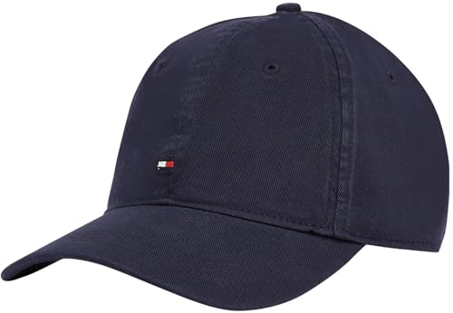 Tommy Hilfiger Herren Cap Flag Soft 6 Panel aus Baumwolle, Blau (Space Blue), Einheitsgröße