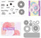 Doafoce Klare Stempel und Stanzen Set Stempel Set Und Metall Schneiden Sterben Stempelset und Stanzformen für DIY Scrapbooking Album Dekorative Papierformen Kartenherstellung