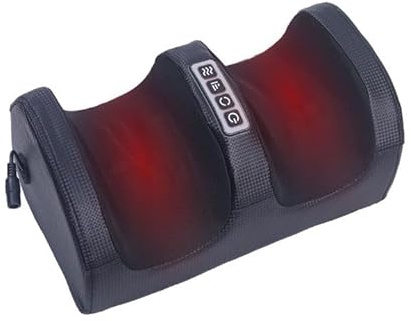 Shiatsu Fußmassagegerät mit Wärmefunktion, Elektrisch Fussmassage mit Kneten, Rollen und Heizung für Durchblutung, Plantar Fasciitis, Schmerzlinderung, Geschenke für Frauen, Männer (6 Tasten)