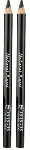 Benecos Natural Cosmetics - Crayon Kajal - Végétalien - sans Talc - Noir (Lot de 2)