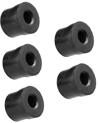Gummischutzkappen für Posaunenzüge, Schwarz aus Gummi | Posaune Zubehör, Slip On Design für Reparatur, 5 Stück mit Einfacher Montage