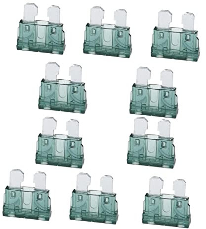 OUNONA 10stücke Sicherungssatz Für Auto Lkw Mini Schwarz Zinklegierung Hartplastik Gegen Kurzschluss Überlastung Amp-farbcodierung Geeignet Für Pkw Und Lkw