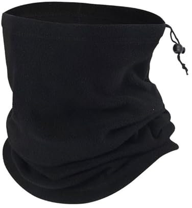 Generico Scaldacollo Uomo Termico Invernale in Pile Nero, Paracollo Tubolare Sportivo per Running Sport Sci Snowboard Ciclismo, Scalda Collo Sottocasco Moto