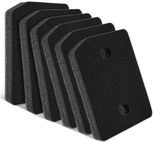 Dryer Filter for Miele T1 9164761 Heat Pump Dryer, Fine Coarse 207 x 157 x 30 mm Sponge Filter Mat for Miele Tumble Dryers (Pack of 6)