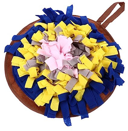 VERDANVERSE Pet Snuffle Mat Bunte Schnüffelmatte Für Hunde Und Katzen Interaktives Futterspielzeug Langsam Fressender Futterteppich Beißenresistent Verbessert Intelligenz Und Stimmung Für