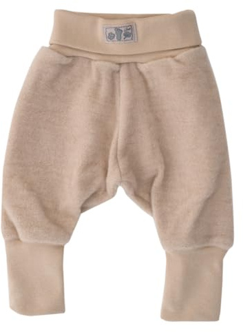 Lilano, Baby Hose Wollfrottee Plüsch, 100% Bio Wolle (kbT)