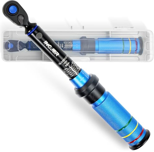 INGJER Torque Wrench, Upgrade Mini 1/4 Drive Click Torque Wrench Bike,20-240in.lb,Dual-Direction Adjustable 72 Tooth Click Torque Wrench for Bike, Motorcycle,Professionals & DIYers