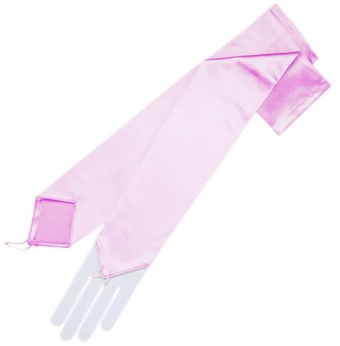 Sepheo 1 Paar Lange Satin Handschuhe für Damen Ca. 48cm,Fingerlos Abendhandschuhe Weich Gloves aus Stoff,Elegant Kostüm Accessoires für Frauen Braut Hochzeit Oper Ball Karneval Party,Rot