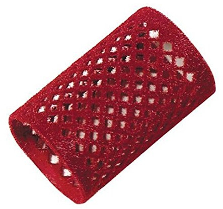 Comair 3012178 Lot de 12 bigoudis métalliques Rouge 40 mm