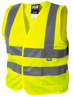 Gilet haute visibilité Scan pour enfants de 10 à 13 ans, jaune - WWHVWC13
