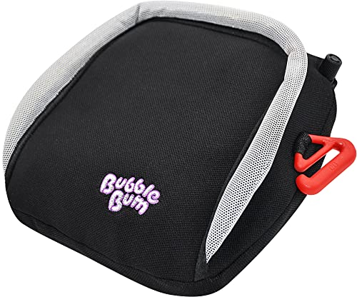 BubbleBum Inflatable Booster Car Seat - Travel Car Seat - Portable Car Booster Seat - Booster Seat for Car - Slim Foldable Narrow Design Car Seat - Perfect for Kids 4-11yrs Old - Black