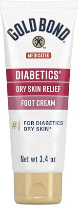 Crème pour les pieds Gold Bond Ultimate pour la peau diabétique et soulagement de la peau, 68 g.