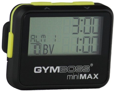Gymboss Minimax Intervallzeitgeber Und Stoppuhr Schwarz-Gelb Softbeschichtung