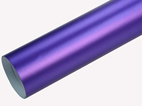 Neoxxim 12€/m2 Premium - Auto Folie - Chrom MATT Lila Ice 200 x 150 cm - blasenfrei Lackfolie Lackschutzfolie