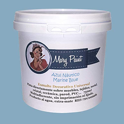 Mary Paint 750/00006 Wasserfarbe, Blau, 750 ml