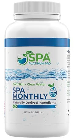 Spa Platinum Pro Clarificador de agua para bañera de hidromasaje, clarificador de agua de spa para agua cristalina, de acción rápida, todos los compuestos naturales, clarificador de spa para mantener