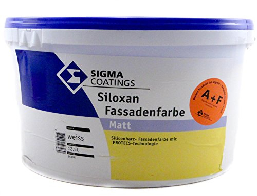 12,5 l Siloxan Fassadenfarbe Matt weiss