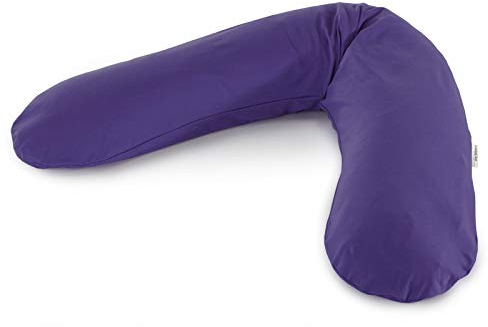 Das Original Theraline Stillkissen | 190 cm | Dinkelfüllung | inklusive Bezug Jersey orientblau