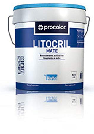 LITOCRIL - Pintura Fachadas Blanco Litocril 15 L