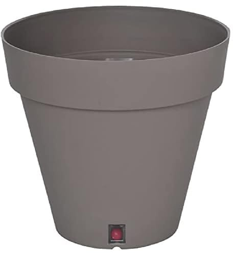 Riviera Pot à Loft Rond, 50cm Diamètre, Taupe