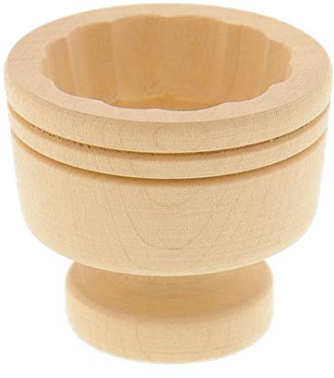 Hofmeister Holzwaren rund smörform 5 x 6 cm för 15 g med motiv (uggla)