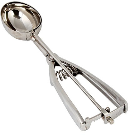 Excellanté 1.5-Ounce Stainless Steel Ambidextrous Scoop, Oval Shape 0.8125 by 2.5-Inch