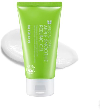 MIZON Apple Smoothie Peeling Gel for Smooth Glowing Skin, Deep Cleansing and Gentle Exfoliation with Natural Elasticity (120ml, 4.1 fl oz)