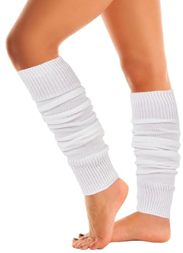 Mysocks Stulpen Damen beinwärmer Frauen Mädchen Winter 80er Stulpen Beinstulpen Beinwärmer Kniestrümpfe Leg Warmers Strümpfe in Einheitsgröße