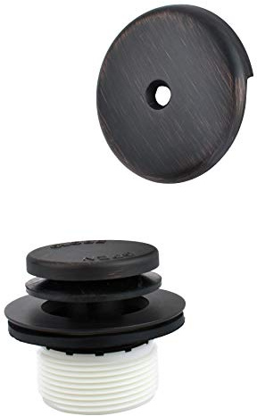Plumb Pak Foot Lok Stop Style Bath Drain Trim Kit, Venetian Bronze