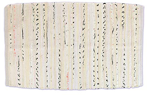 DII Chindi Home Collection Flickenteppich, handgewebt, Mehrfarbig, 10,2 x 1,8 m, cremefarben