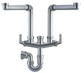 Franke Plumbing Kit - Siphon Kit 2 for 2 Bowl Sink