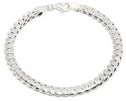 925 Silberarmband: Panzerarmband Silber 6,5mm 20cm - PA-6.5-20