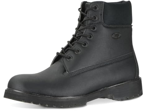 Lugz Men's Convoy Classic 6-inch Chukka Boot, Black Scuff Proof, 10 M