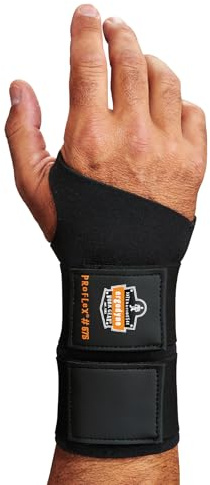 Ergodyne - 16623 ProFlex 675 Ambidextrous Double-Strap Wrist Support, Black, Medium