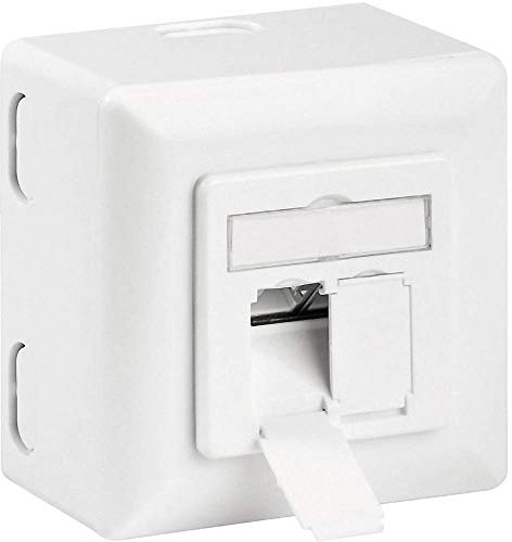 Goobay 68572 CAT 6a Universaldose inkl. Aufputzmontage-Rahmen