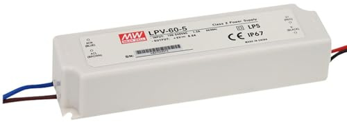 LED Netzteil 60W 12V 5A ; MeanWell, LPV-60-12 ; Schaltnetzteil