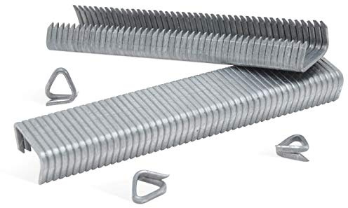REGUR OK 24 D-Drahtringe aus Aluminium - 1.000 Stück zur Befestigung von Taubenabwehr-Netzen, Gabionen, Maschendraht-Zäunen u.v.m.