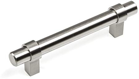 SOTECH 10er Set Möbelgriffe G20 Edelstahloptik fein gebürstet Stangengriffe Ø 14 mm Bohrlochabstand (BA) 96 mm Relinggriffe Gesamtlänge 136 mm