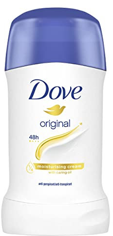 Dove, Deodorante Original Stick, Deodorante Antitraspirante in Stick, con 1/4 Crema Idratante, Protezione Fino a 48 Ore, con Olio Nutriente, Deodorante Uomo e Donna, 1 Pezzi da 40 ml