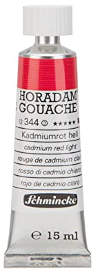 Schmincke Horadam Gouache Kadmiumrot hell 15 ml-Tube, 12 344 006