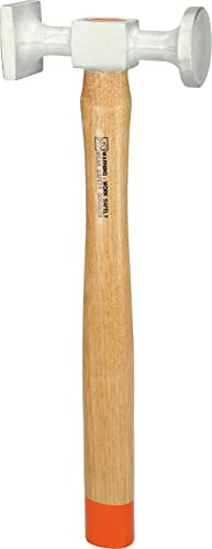 KS Tools 700.1491 Aluminium-Karosserie-Standard-Hammer gewölbter Kopf, rund/eckig