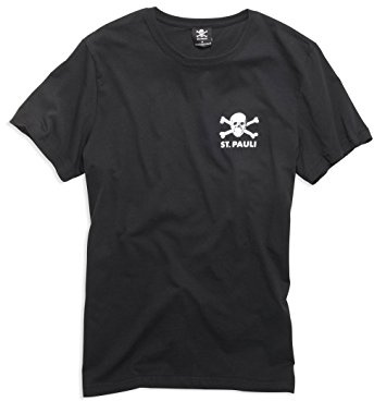 FC St. Pauli Totenkopf II T-Shirt (schwarz, XL)