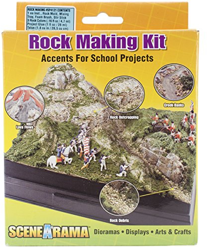 Woodland Scenics SP4121 Lernbausatz Berge Felsen Felsherstellung kleine Berge einfach selbst gestalten Diorama Modelleisenbahn Spur Z N TT H0 0 G