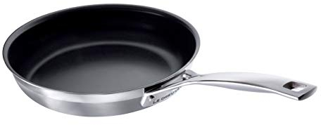 Le Creuset 3-Ply Stainless Steel Non-Stick Frying Pan, 24 x 5 cm, Silver, 96200224001000
