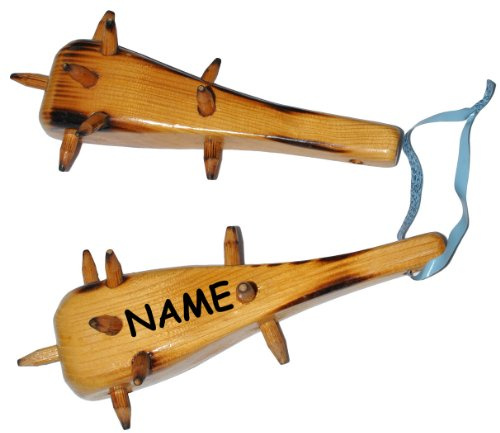 alles-meine.de GmbH Flaschenöffner Keule aus Holz - incl. Name - z.B. für Bier/Bieröffner - Öffner Männer Geschenk Männertag - Korken Flaschenkorken Kronkorken - Küche Lust..