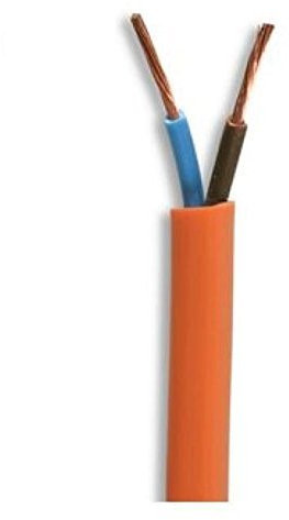 2 Core Orange Garden Flex - 0.75mm x 10 Metres